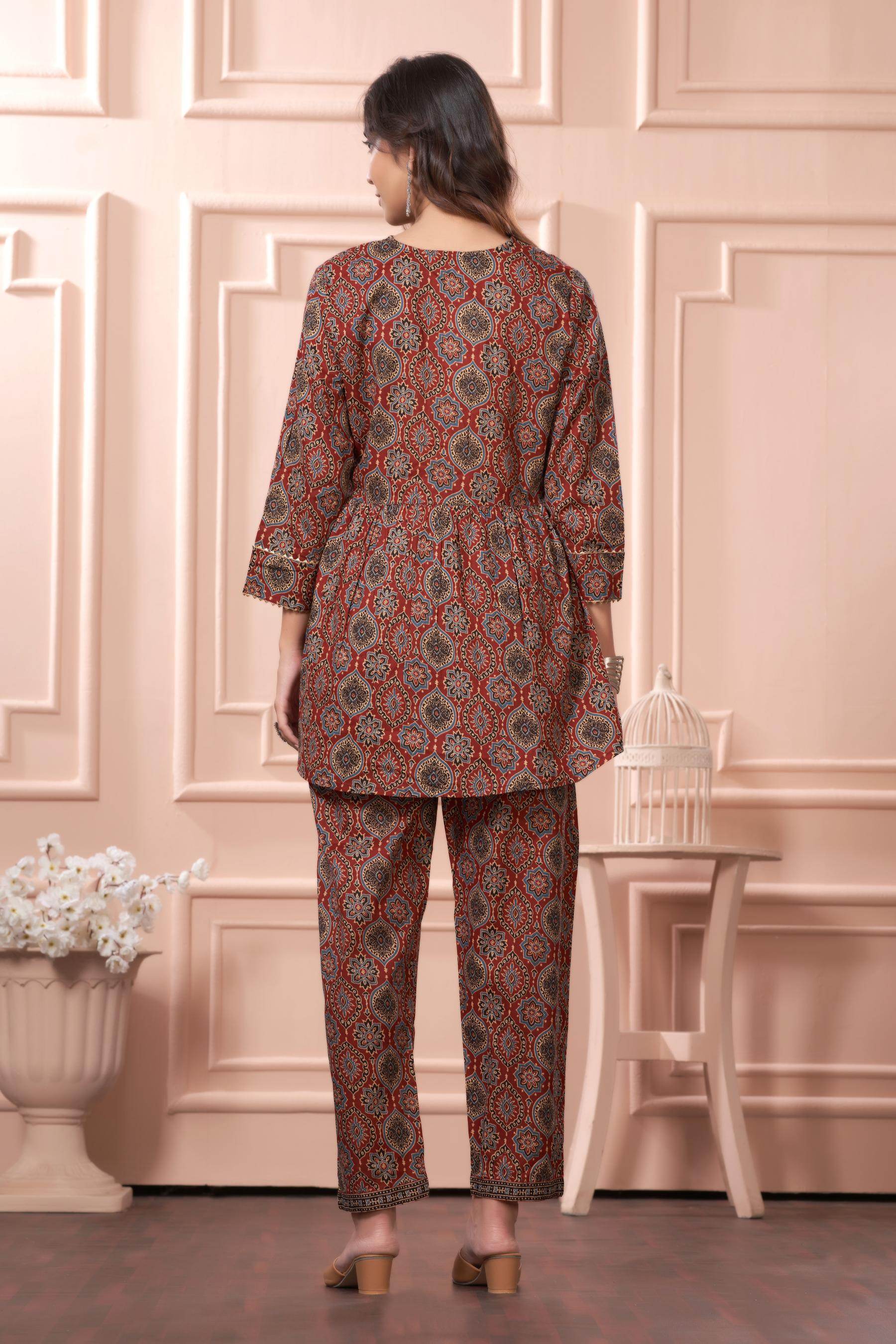 BulBul Women Divya Gamthi Print Co-Ord Set