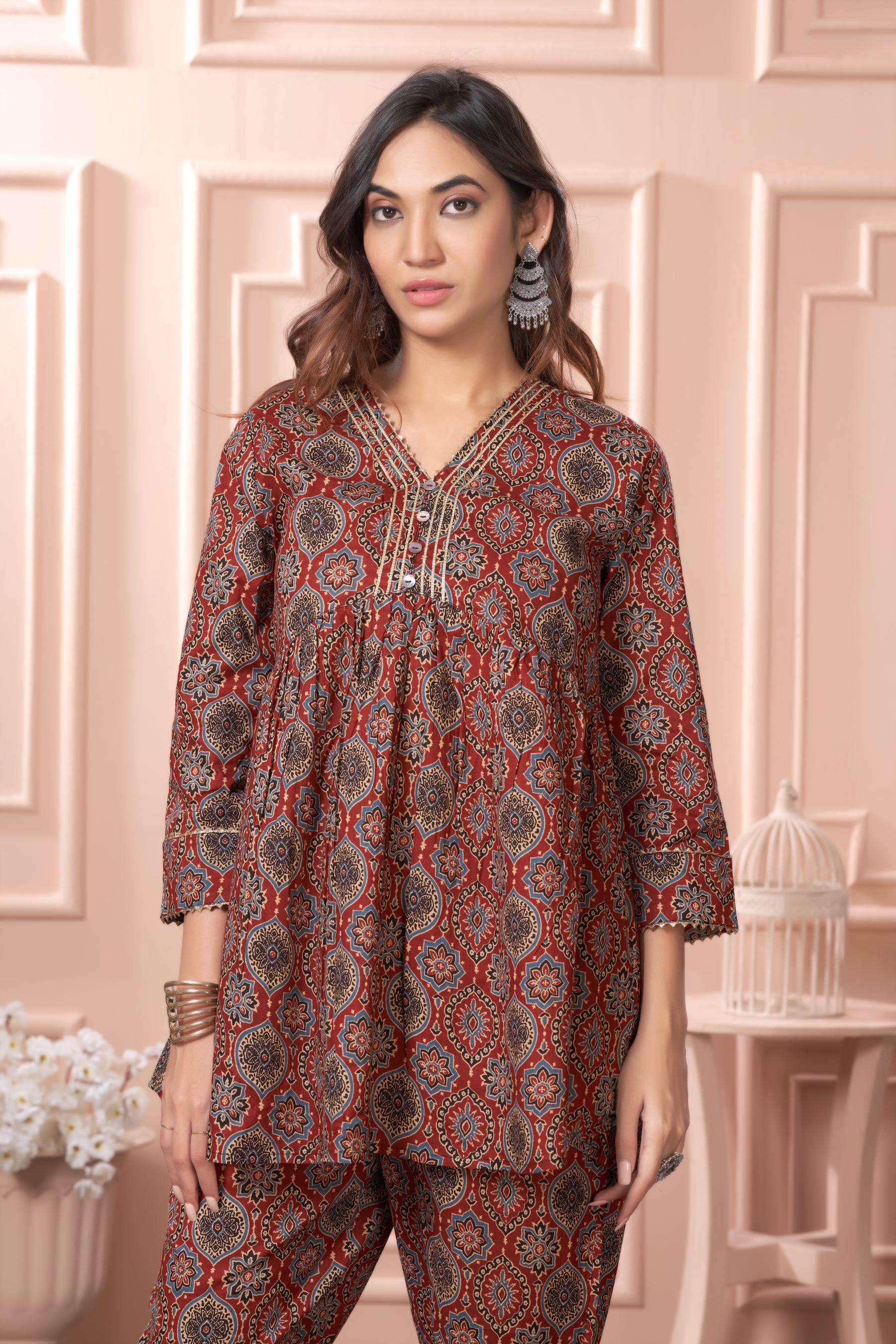 BulBul Women Divya Gamthi Print Co-Ord Set