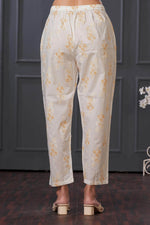 Thumbnail for BulBul Sia Off White Cotton Kurta Set with Dupatta