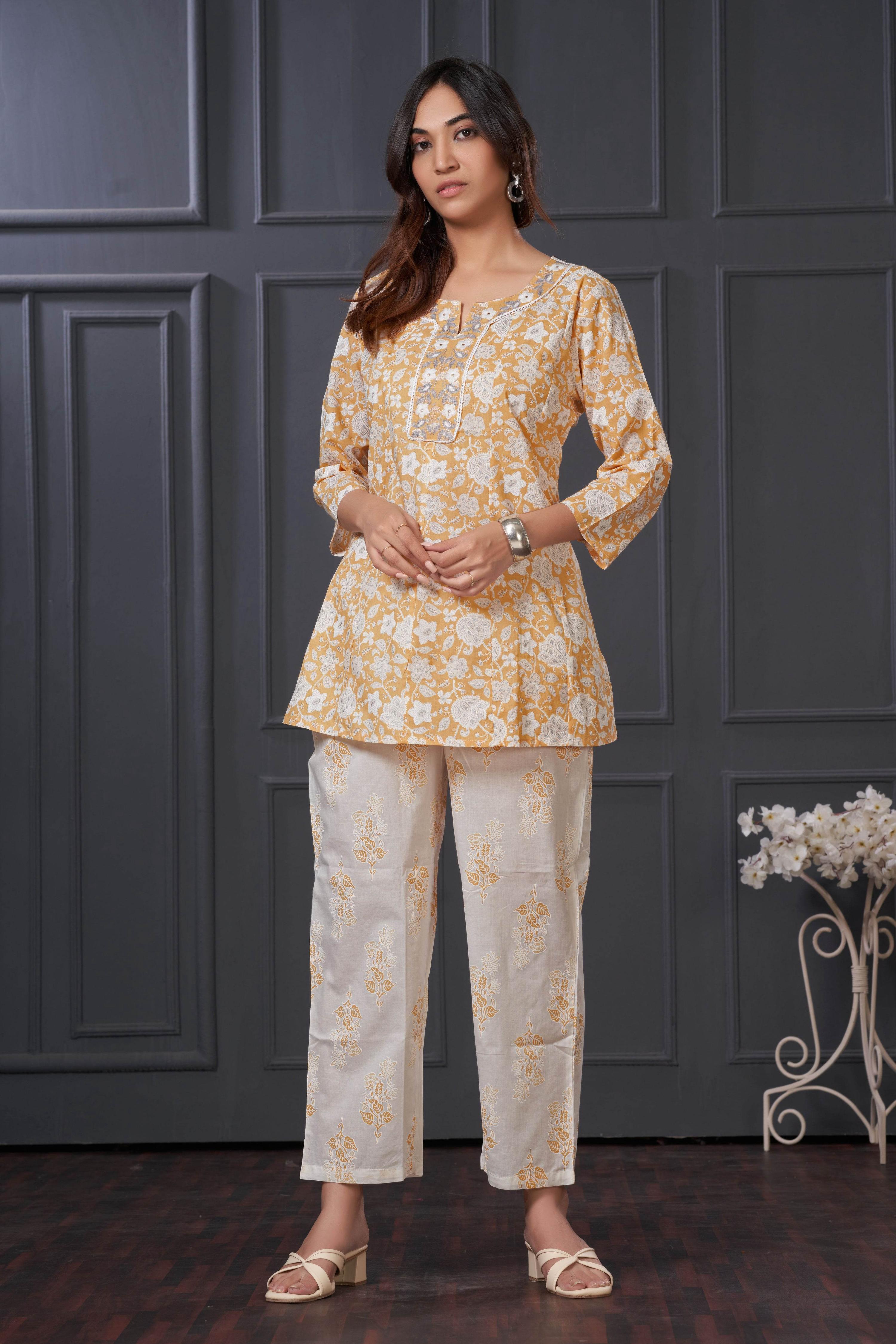 BulBul Women Chaya Off White Co-Ord Set