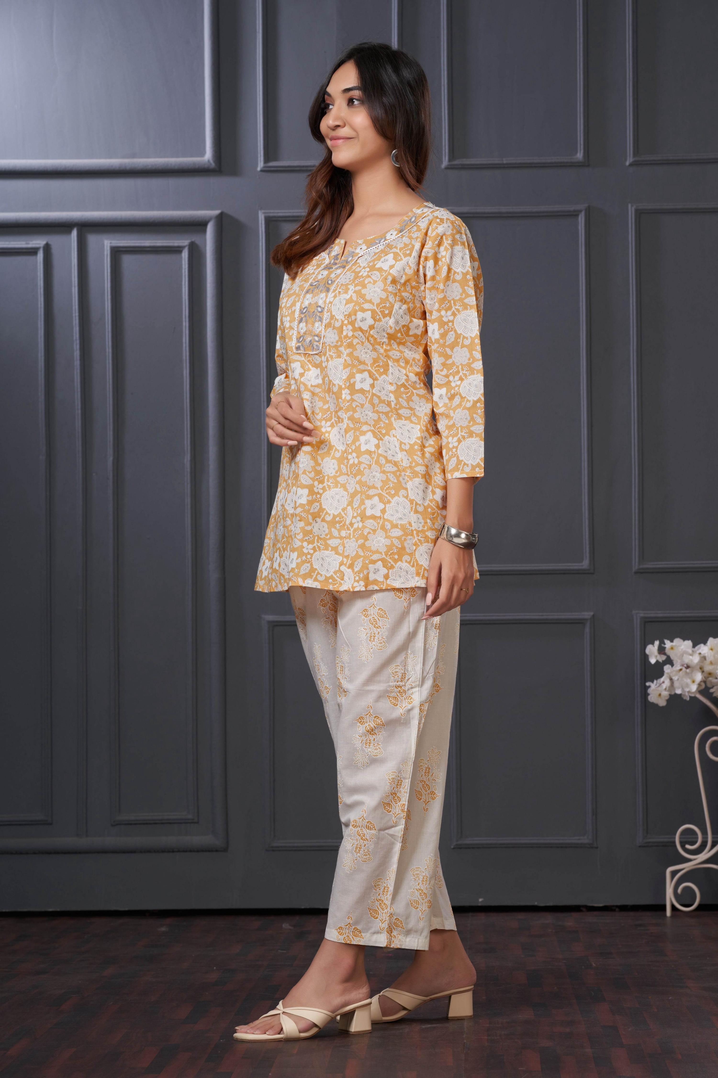 BulBul Women Chaya Off White Co-Ord Set