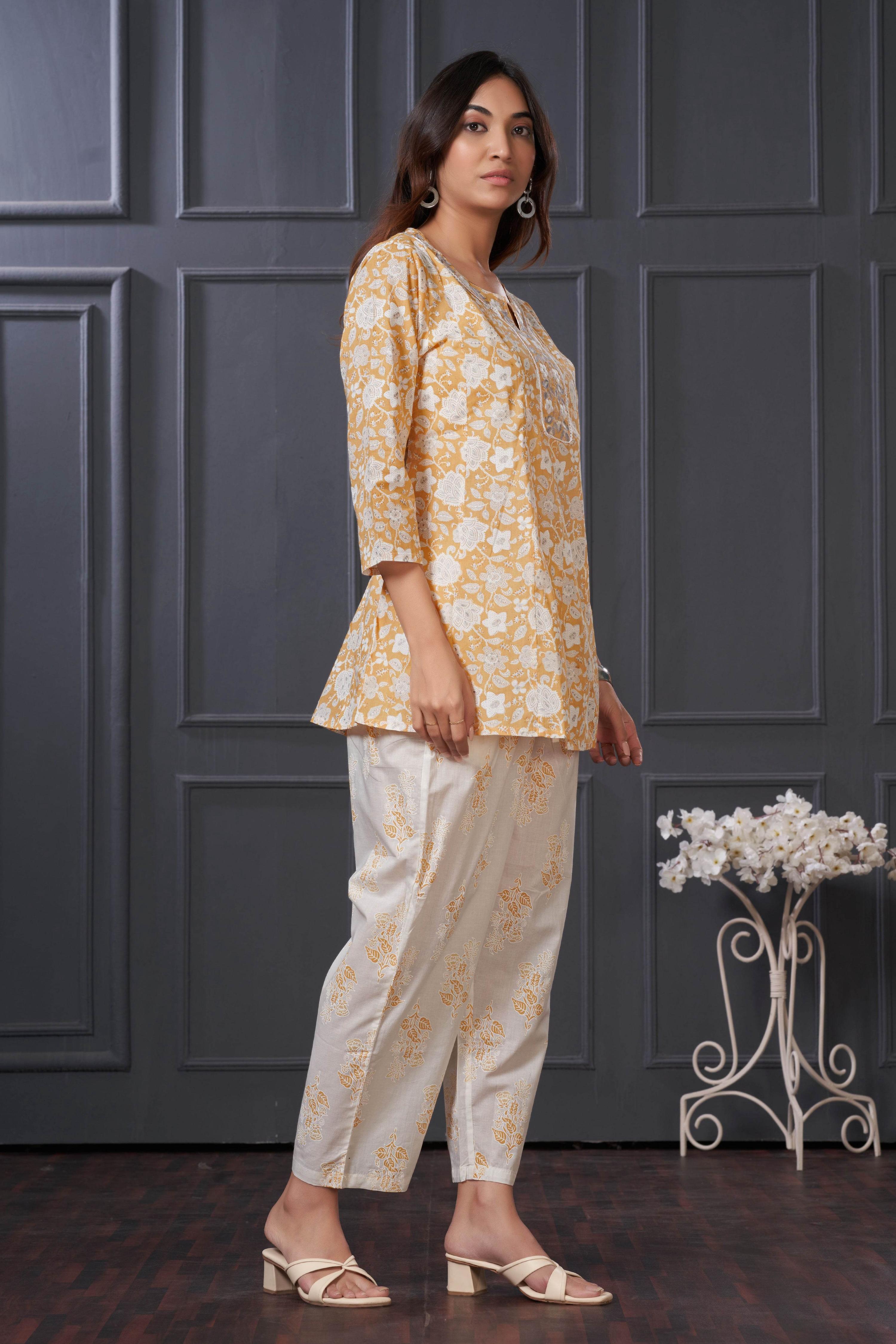 BulBul Women Chaya Off White Co-Ord Set