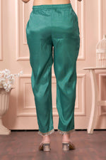 Thumbnail for BulBul Kuhu Green Muslin Kurta Set With Dupatta