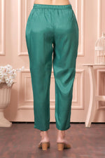 Thumbnail for BulBul Praniti Muslin Green Kurta Set with Dupatta