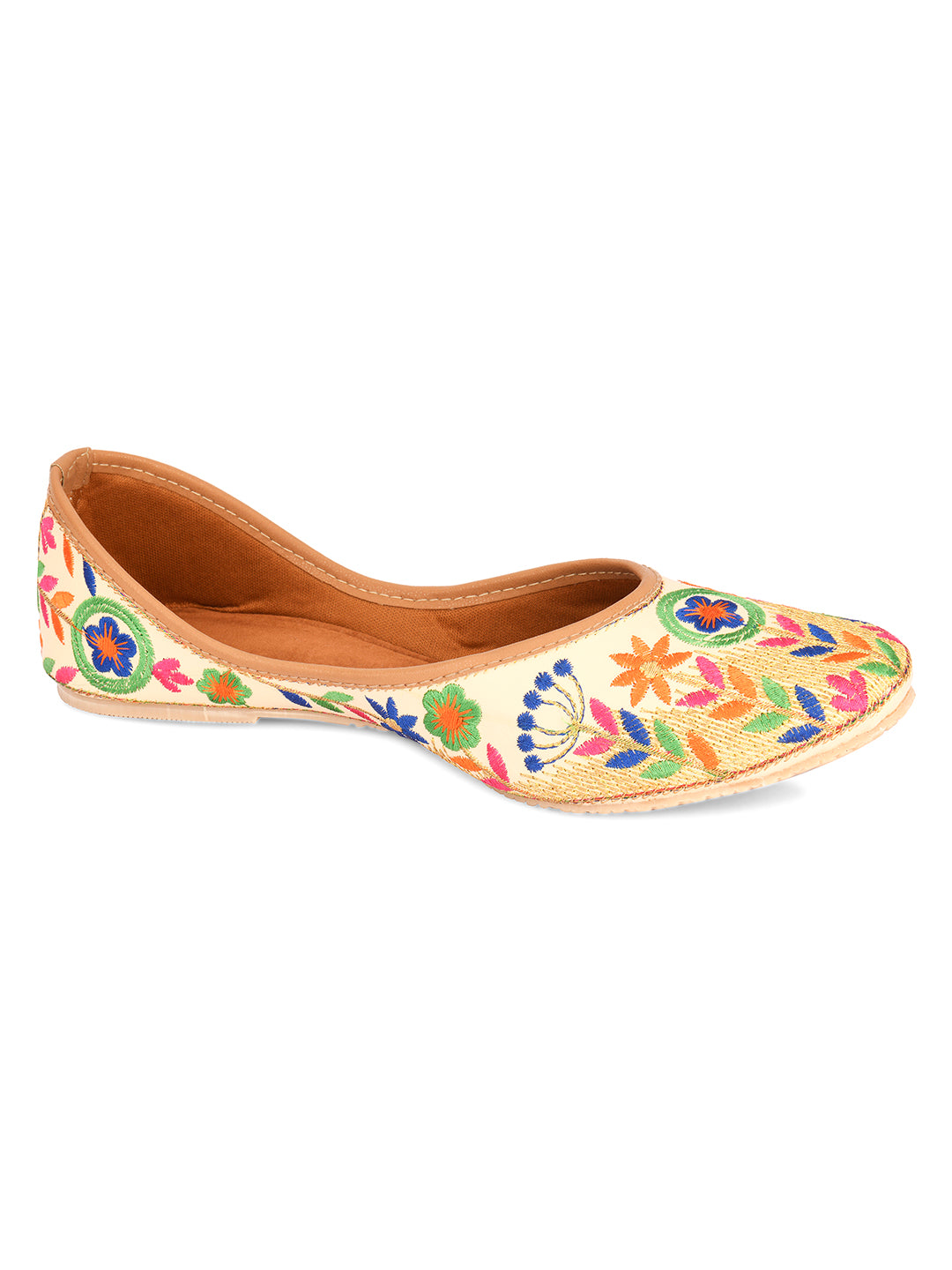 Desi Colour Women Indian Ethnic Footwear-Forest Beauty - Distacart