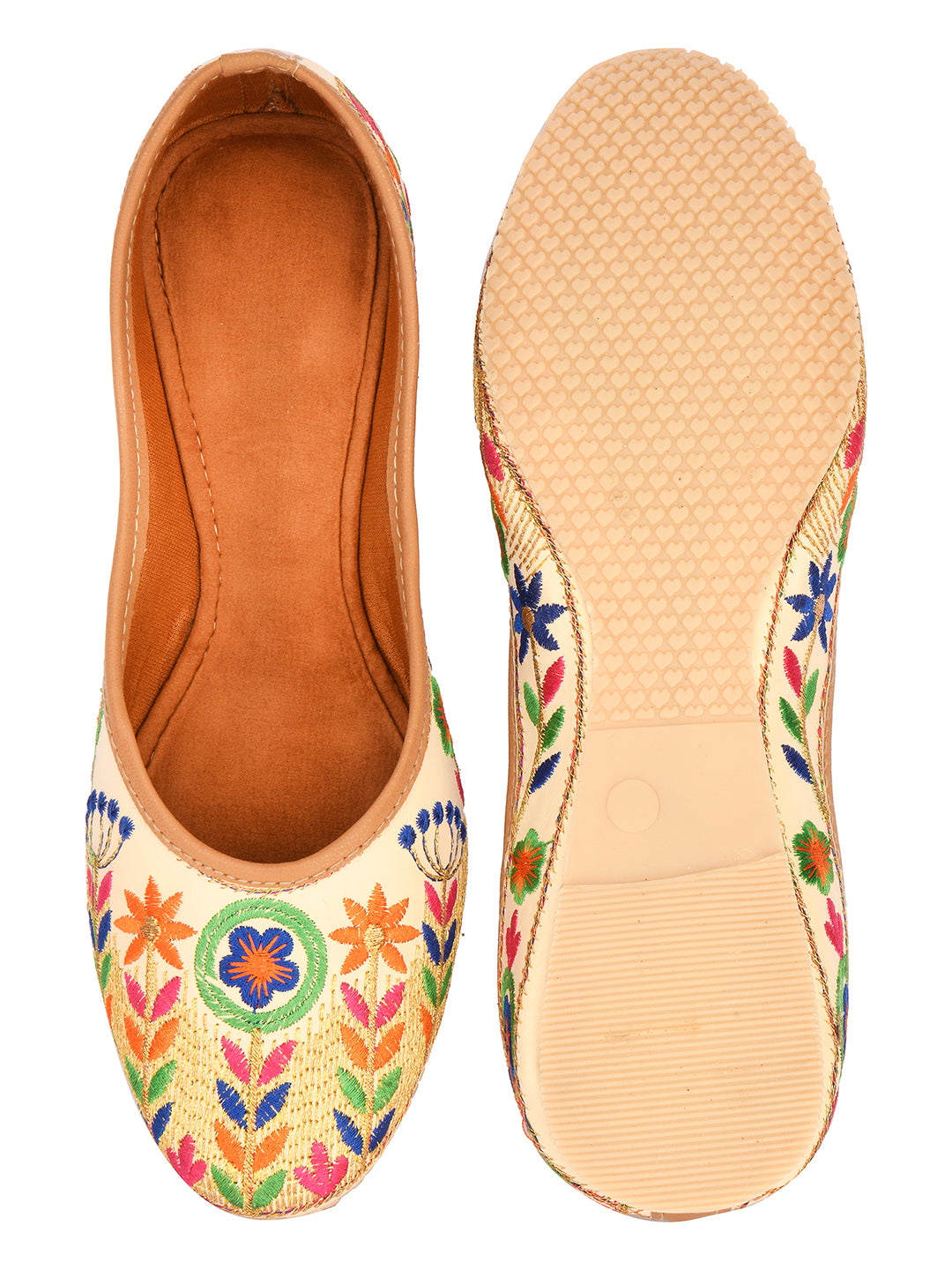 Desi Colour Women Indian Ethnic Footwear-Forest Beauty - Distacart