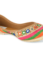 Thumbnail for Desi Colour Women Indian Ethnic Footwear-Mirror Archie - Distacart
