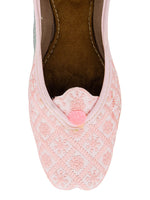 Thumbnail for Desi Colour Women Indian Ethnic Footwear-Pink Front Flip - Distacart
