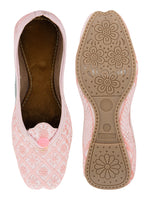 Thumbnail for Desi Colour Women Indian Ethnic Footwear-Pink Front Flip - Distacart