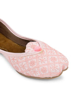 Thumbnail for Desi Colour Women Indian Ethnic Footwear-Pink Front Flip - Distacart