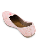 Thumbnail for Desi Colour Women Indian Ethnic Footwear-Pink Front Flip - Distacart