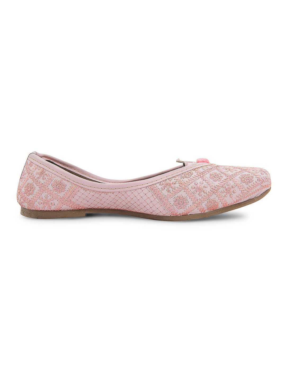 Desi Colour Women Indian Ethnic Footwear-Pink Front Flip - Distacart