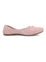 Thumbnail for Desi Colour Women Indian Ethnic Footwear-Pink Front Flip - Distacart