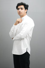 Thumbnail for Fabmade Men White Pure Cotton Short Kurta - Distacart