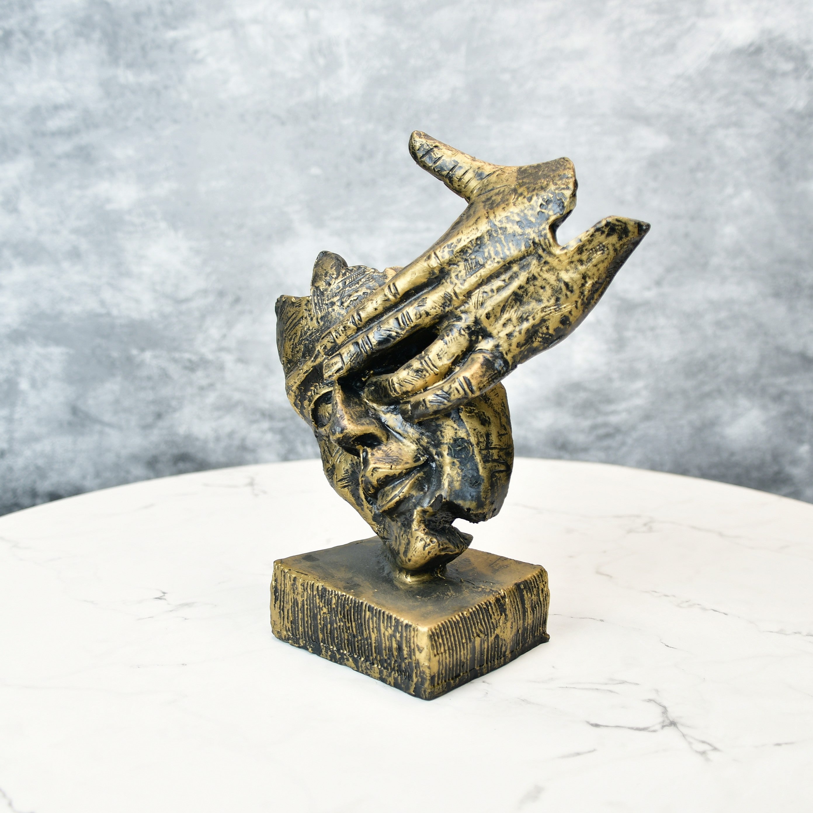 Sowpeace Resin Hand/on/Face Sculpture – Trendy Home Decor Accent & Unique Gift Idea