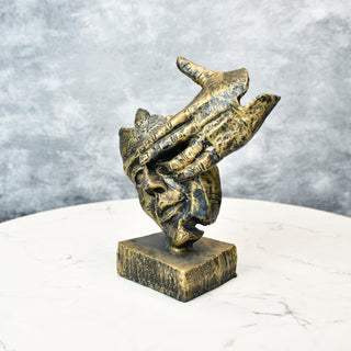 Sowpeace Resin Hand/on/Face Sculpture – Trendy Home Decor Accent & Unique Gift Idea