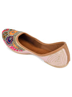 Thumbnail for Desi Colour Women Indian Ethnic Footwear-Pink Multi Colour - Distacart
