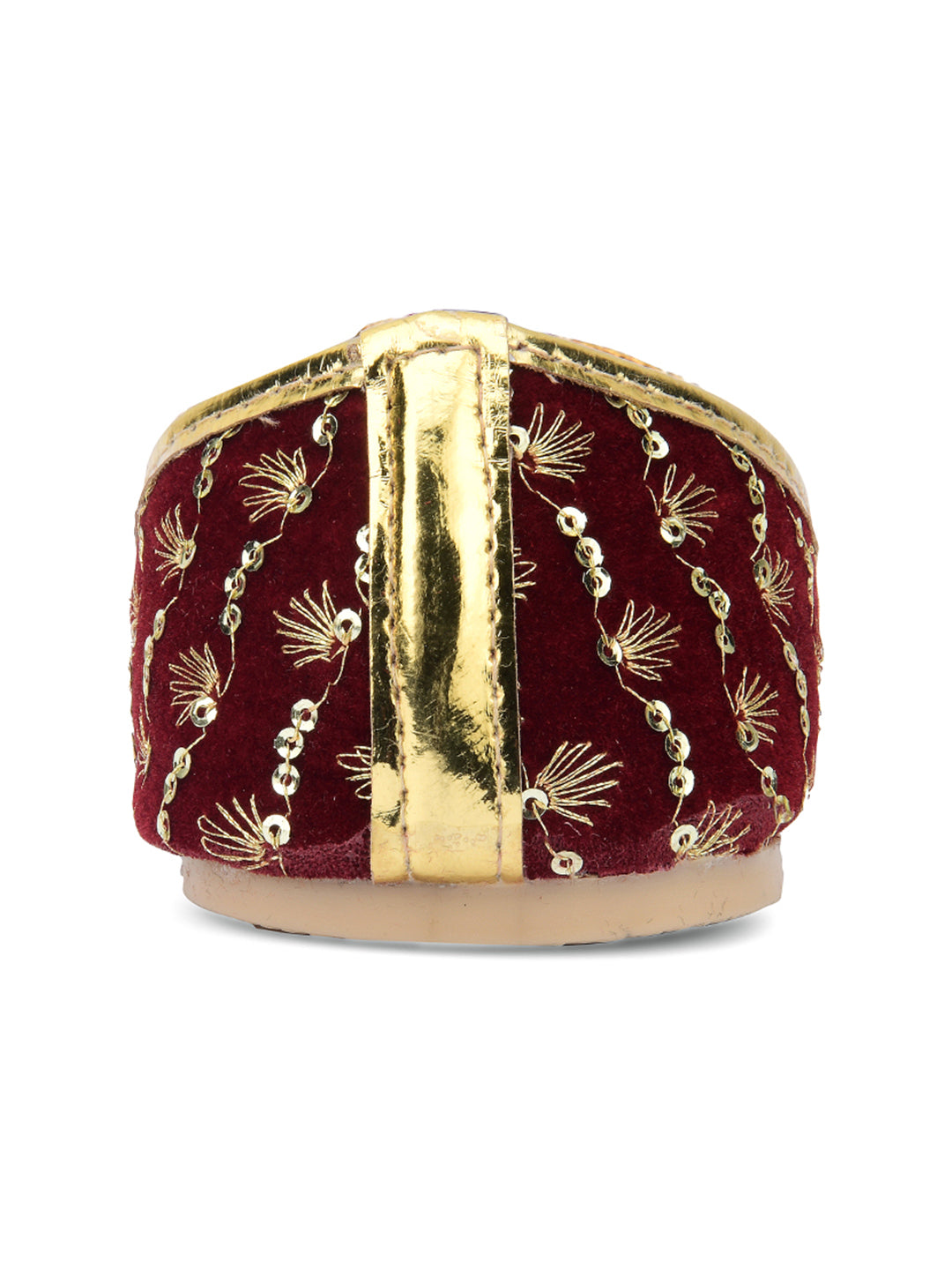 Desi Colour Women Indian Ethnic Footwear-Maroon Star - Distacart