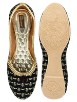 Thumbnail for Desi Colour Women Indian Ethnic Footwear-Black Star - Distacart