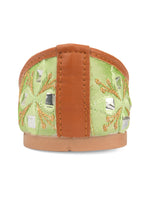 Thumbnail for Desi Colour Women Indian Ethnic Footwear-Sea Green Embroidery - Distacart