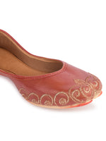 Thumbnail for Desi Colour Women Indian Ethnic Footwear-Polish-Dark Brown 1