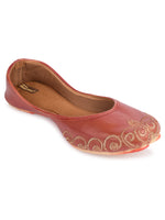 Thumbnail for Desi Colour Women Indian Ethnic Footwear-Polish-Dark Brown 1