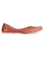 Thumbnail for Desi Colour Women Indian Ethnic Footwear-Polish-Dark Brown 1