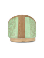 Thumbnail for Desi Colour Women Indian Ethnic Footwear-Sleek Pearl-Green - Distacart