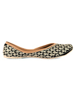 Thumbnail for Desi Colour Women Indian Ethnic Footwear-Black Thread - Distacart