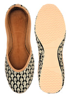 Thumbnail for Desi Colour Women Indian Ethnic Footwear-Black Thread - Distacart