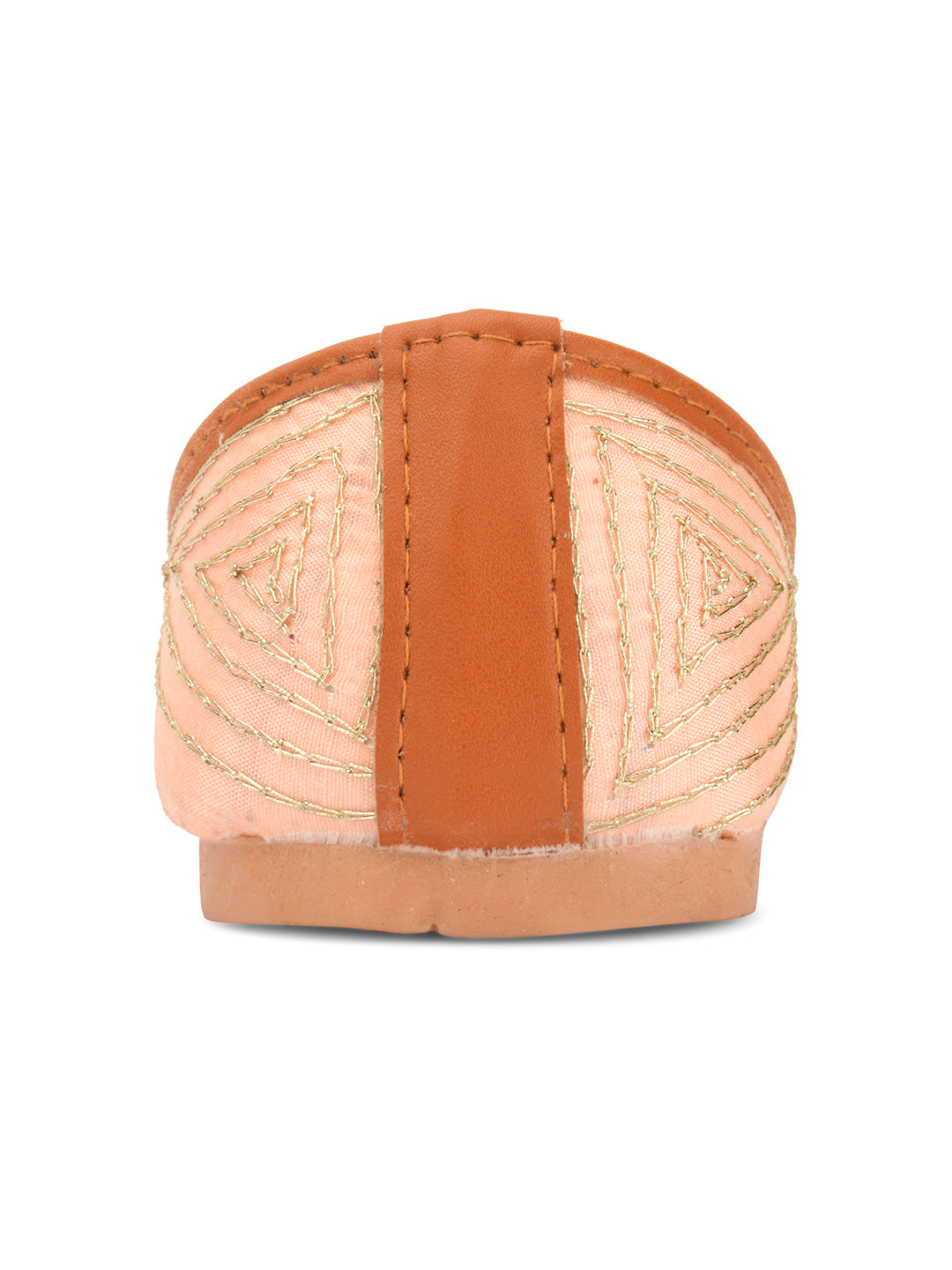 Desi Colour Women Indian Ethnic Footwear-Peach Pearl - Distacart