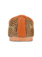 Thumbnail for Desi Colour Women Indian Ethnic Footwear-Copper Dabka - Distacart