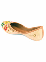 Thumbnail for Desi Colour Women Indian Ethnic Footwear-Gold Multicolour - Distacart