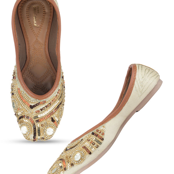 Desi Colour Women Indian Ethnic Footwear-Heavy Emb -2 - Distacart
