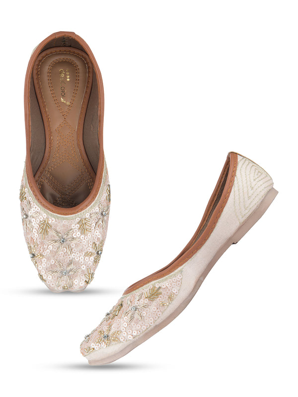 Desi Colour Women Indian Ethnic Footwear-Heavy Emb -3 - Distacart