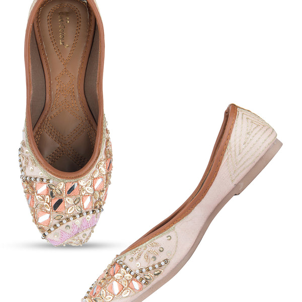 Desi Colour Women Indian Ethnic Footwear-Heavy Emb -4 - Distacart