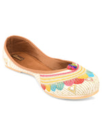 Thumbnail for Desi Colour Women Indian Ethnic Footwear-Multi Flower - Distacart