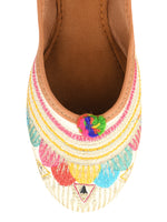 Thumbnail for Desi Colour Women Indian Ethnic Footwear-Multi Flower - Distacart