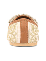 Thumbnail for Desi Colour Women Indian Ethnic Footwear-Off White-Gungroo - Distacart