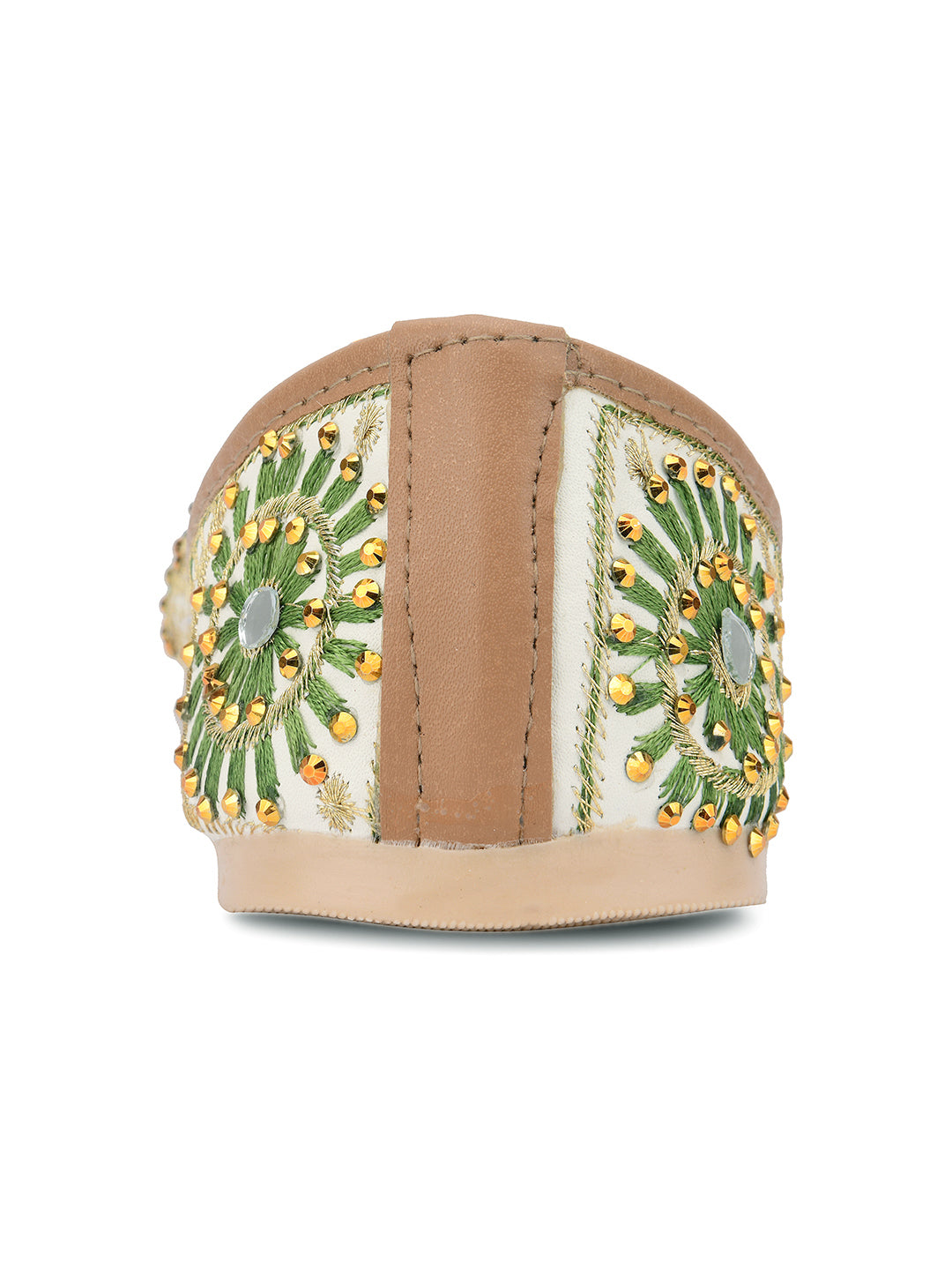 Desi Colour Women Indian Ethnic Footwear-Mini Dabka-Mirror Jarkan 4 - Distacart