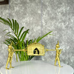 Thumbnail for Sowpeace Brass Dhokra Art Wedding Palki: Elite Décor