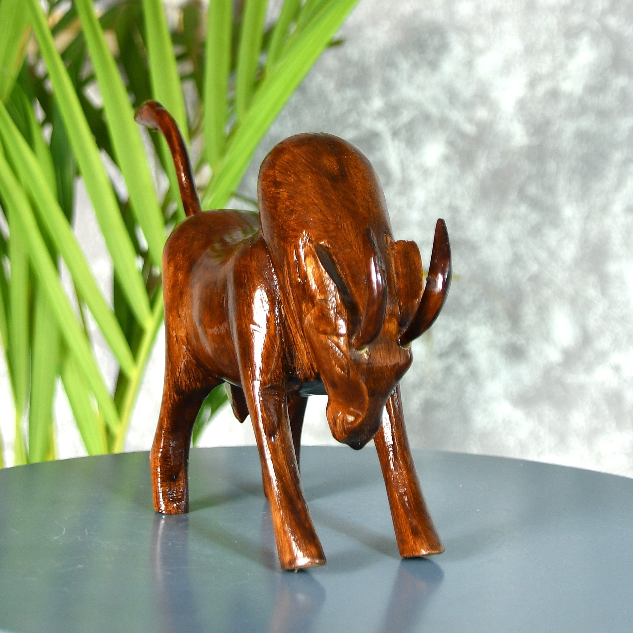 Sowpeace Handcarved wooden large bull