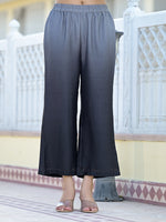 Thumbnail for Varanga Women Ombre Grey A-Line Kurta Set - Distacart