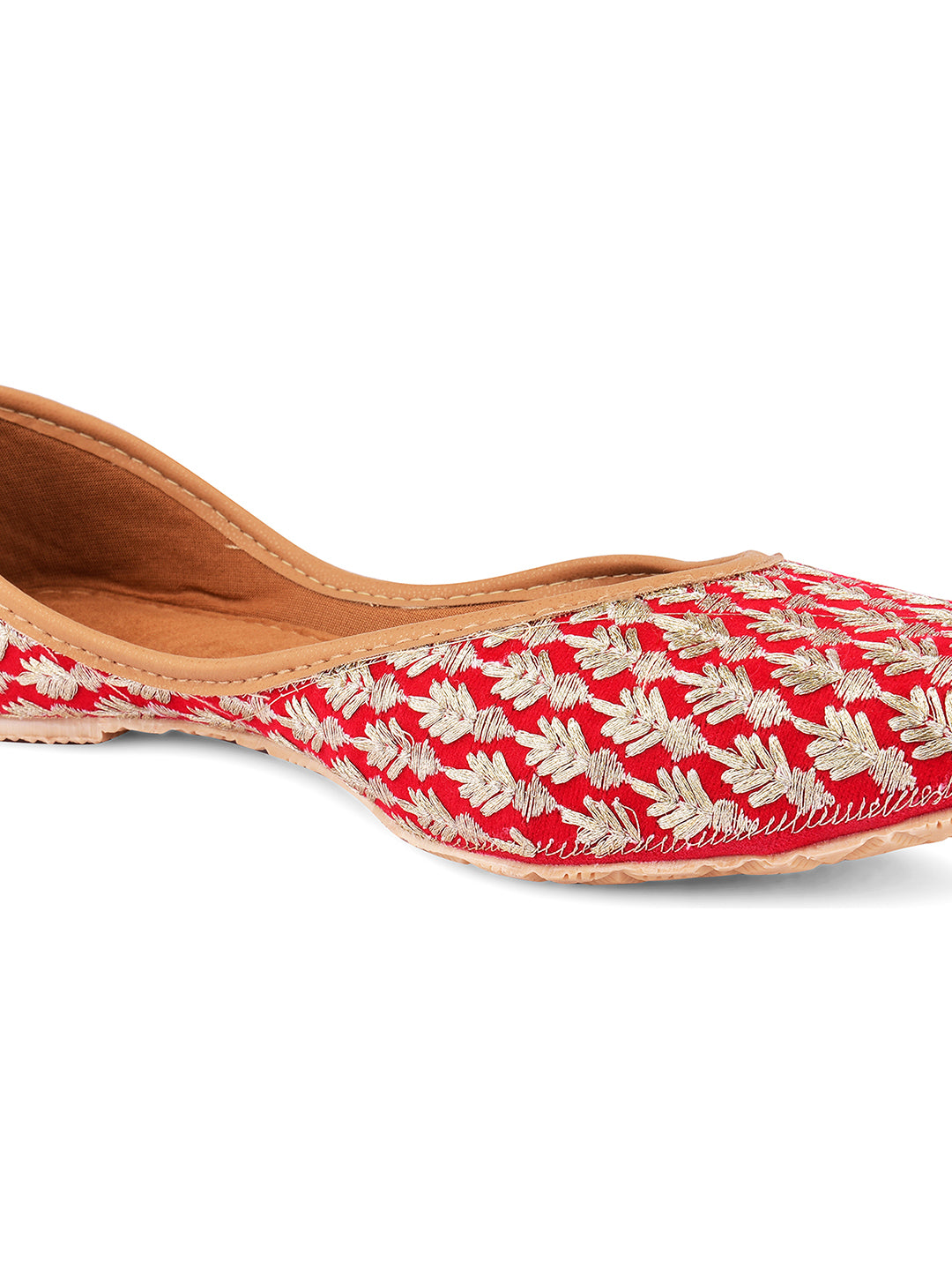 Desi Colour Women Indian Ethnic Footwear-Ruby by DC