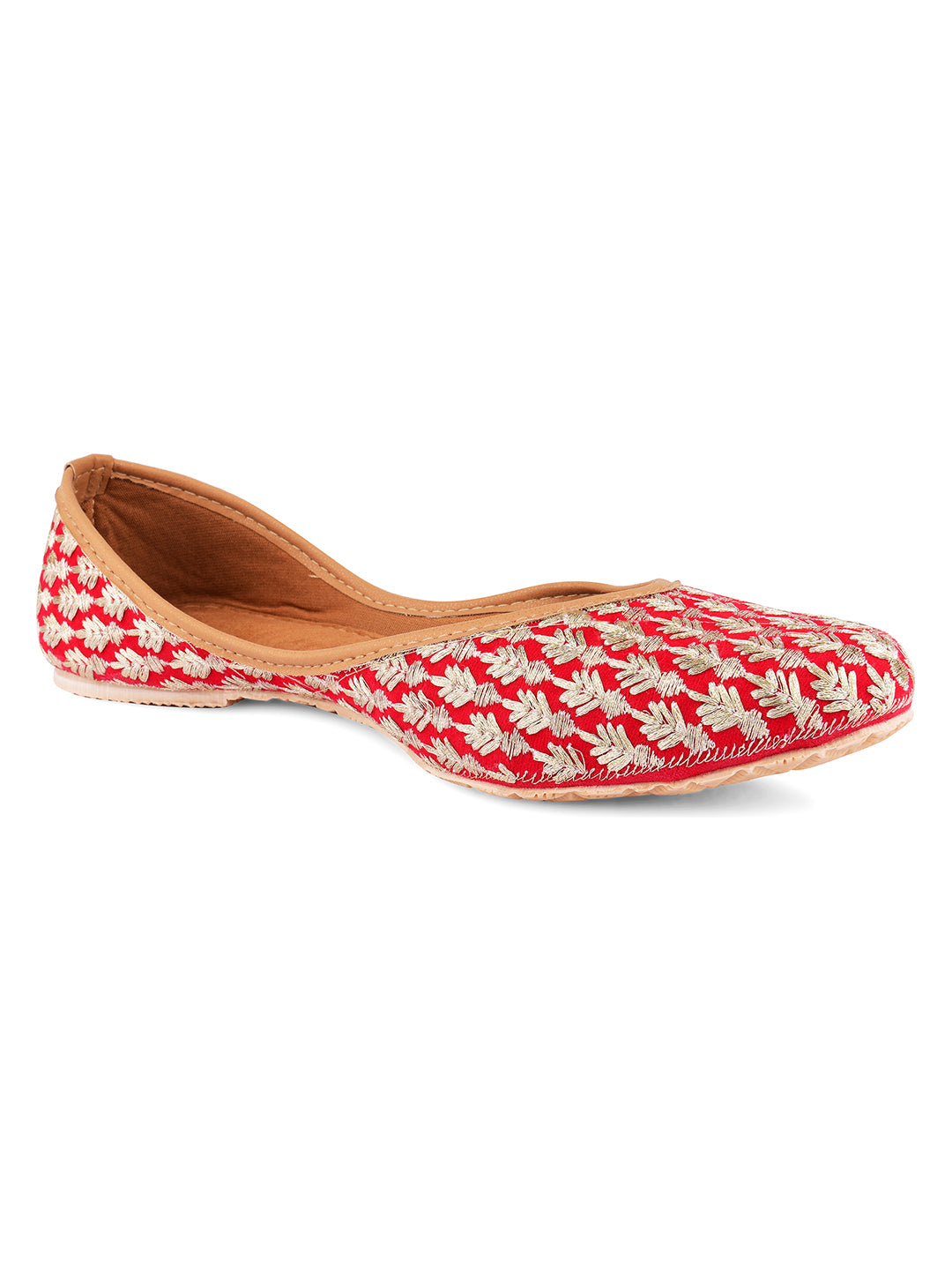Desi Colour Women Indian Ethnic Footwear-Ruby by DC - Distacart