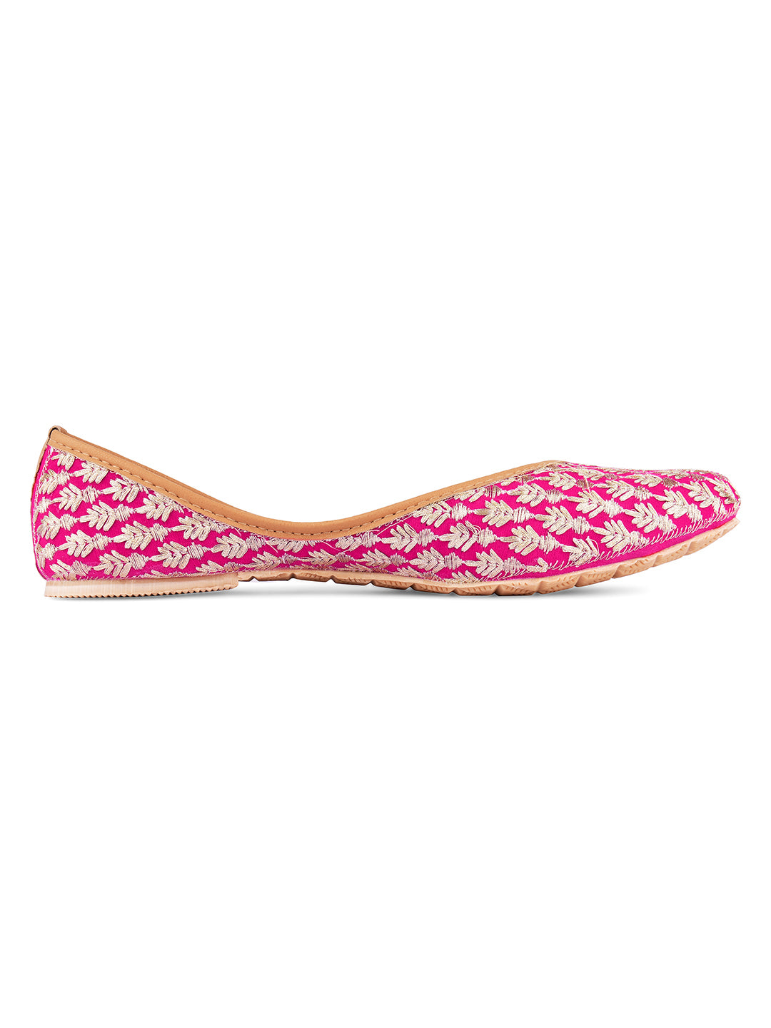 Desi Colour Women Indian Ethnic Footwear-Pinky - Distacart