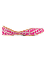 Thumbnail for Desi Colour Women Indian Ethnic Footwear-Pinky - Distacart