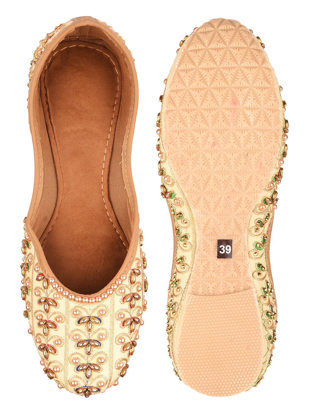 Desi Colour Women Indian Ethnic Footwear-IRIS by DC - Distacart