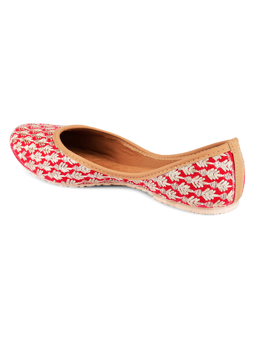 Desi Colour Women Indian Ethnic Footwear-Ruby by DC