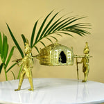 Thumbnail for Sowpeace Brass Dhokra Art Wedding Palki: Elite Décor